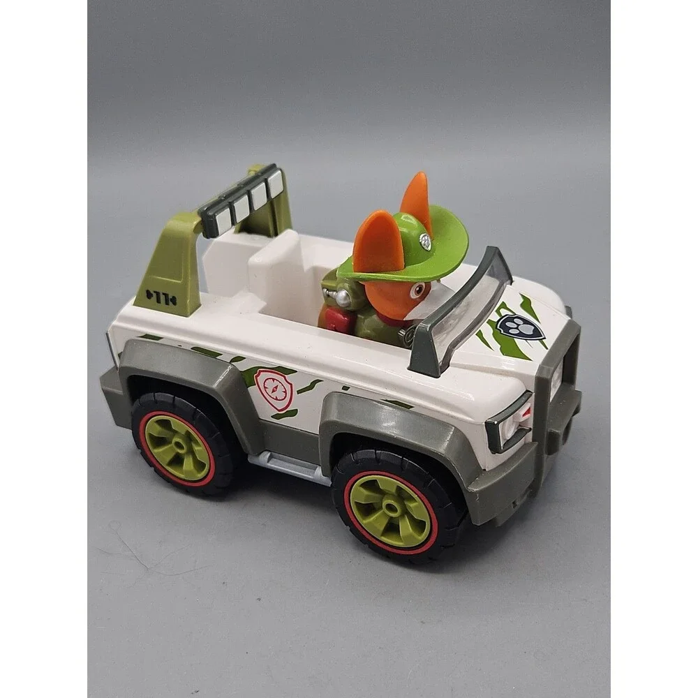 Paw Patrol Tracker with Jungle Cruiser Jeep Vehicle Figure Lot